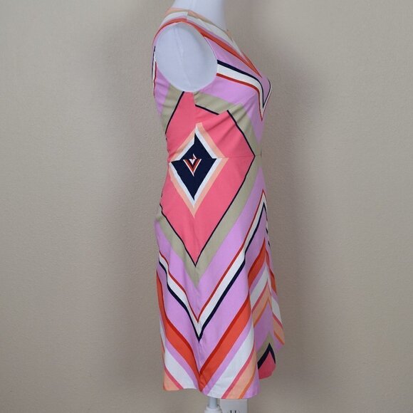 Maggy London Stripe Sheath Dress 2 - Picture 3 of 9